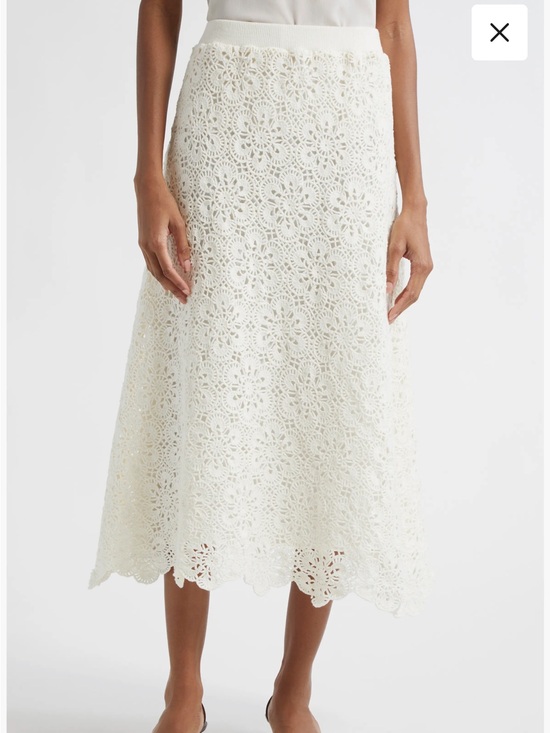 FARM Rio Dresses & Skirts - Farm Rio flower crochet skirt